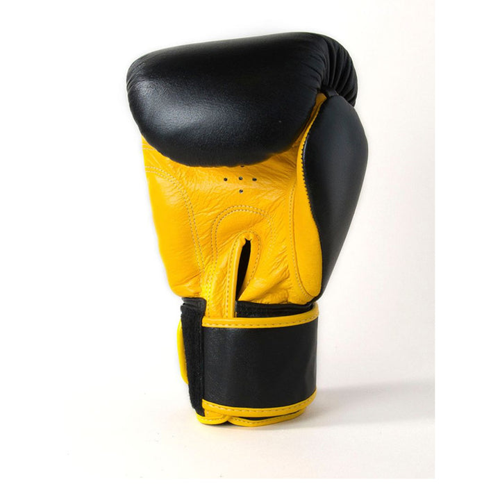 Authentic Velcro 2 Tone Boxing Gloves - Black & Yellow