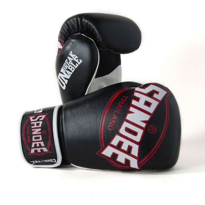 Cool-Tec Velcro 3 Tone Boxing Gloves - Black, White & Red
