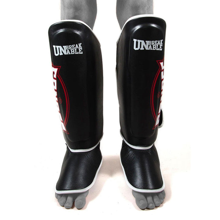 Cool-Tec Boot Shinguards - Black, White & Red