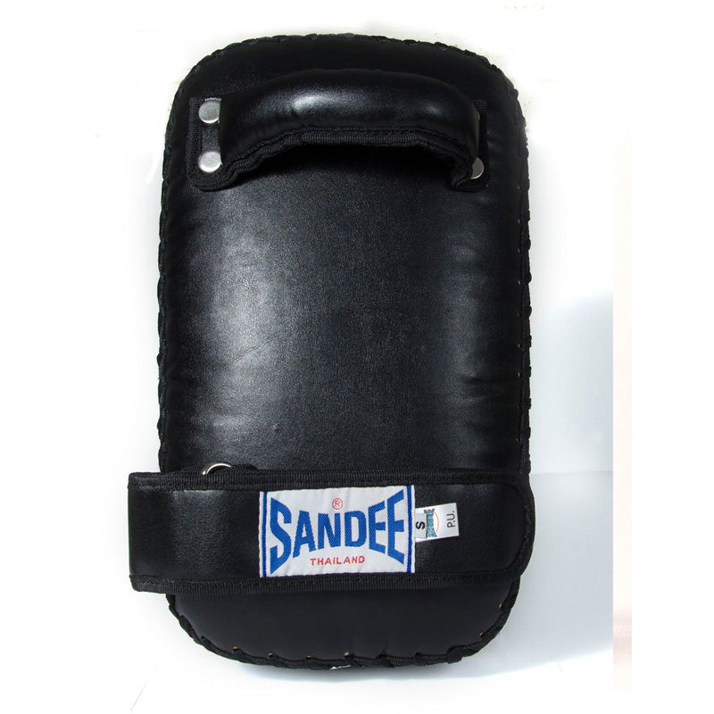 Extra Thick Flat Thai Small Kick Pads - Black & White