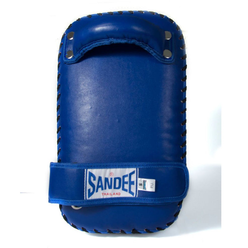 Extra Thick Flat Thai Small Kick Pads - Blue & White