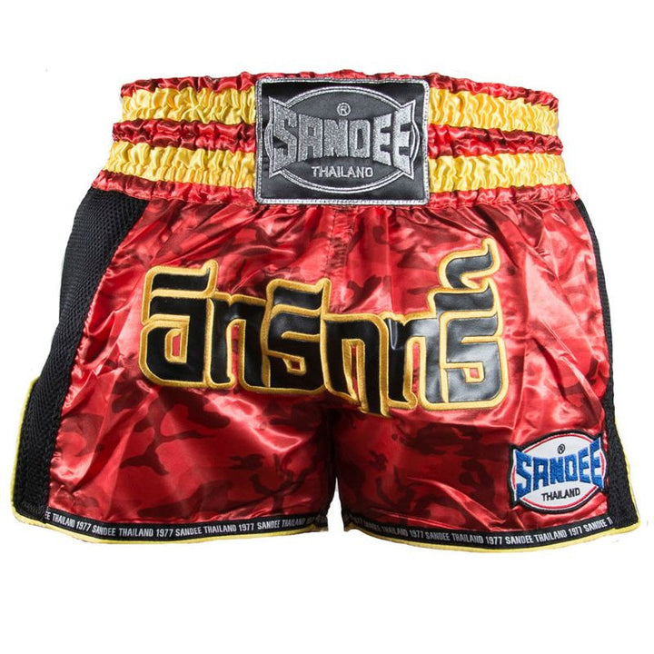 Thai Shorts - Supernatural Power - Red / Carbon / Black / Gold