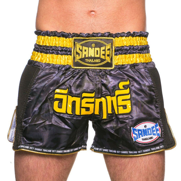 Thai Shorts - Supernatural Power - Black / Carbon / Gold