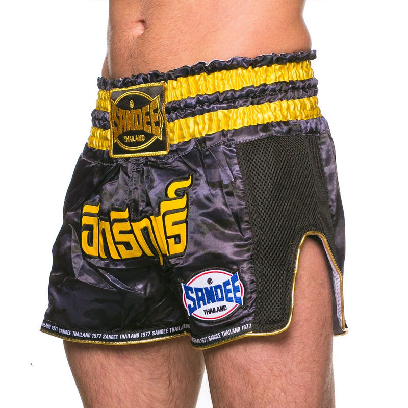 Thai Shorts - Supernatural Power - Black / Carbon / Gold