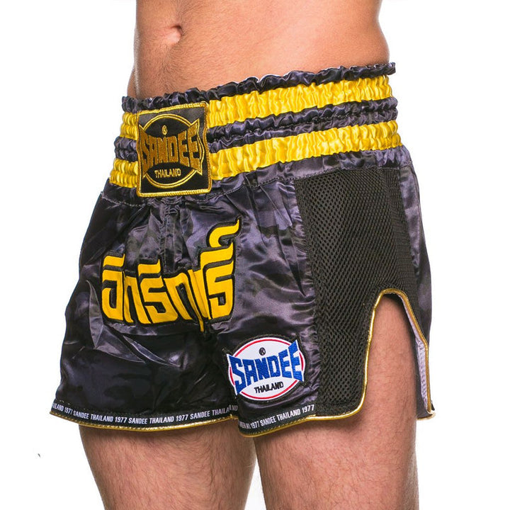 Thai Shorts - Supernatural Power - Black / Carbon / Gold