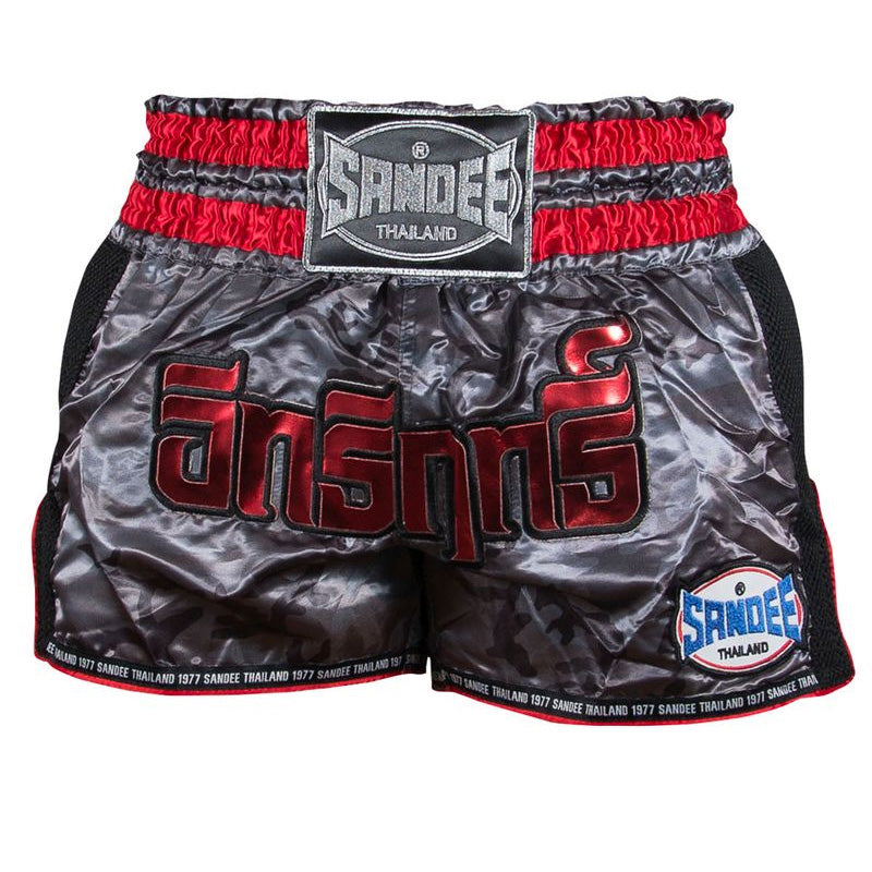 Thai Shorts - Supernatural Power - Black / Carbon / Red