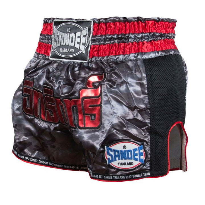 Thai Shorts - Supernatural Power - Black / Carbon / Red