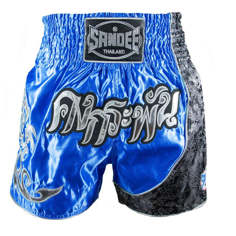 Thai Shorts - Unbreakable - Royal Blue / Silver / Navy
