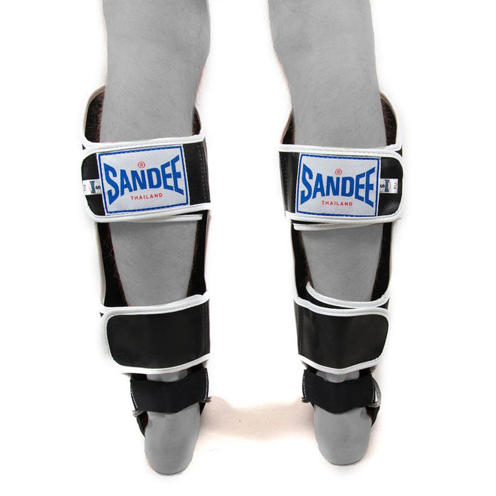 Kids Authentic Boot Shinguards - Black & White