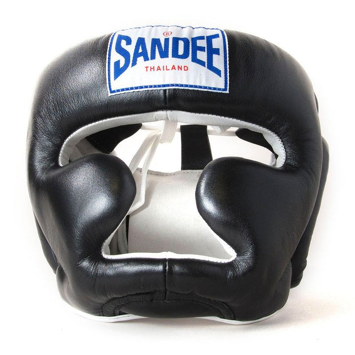 Kids Closed Face Head Guard - Black & White