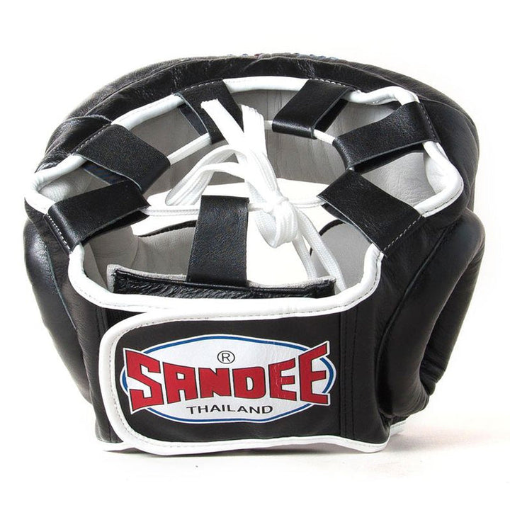 Kids Closed Face Head Guard - Black & White